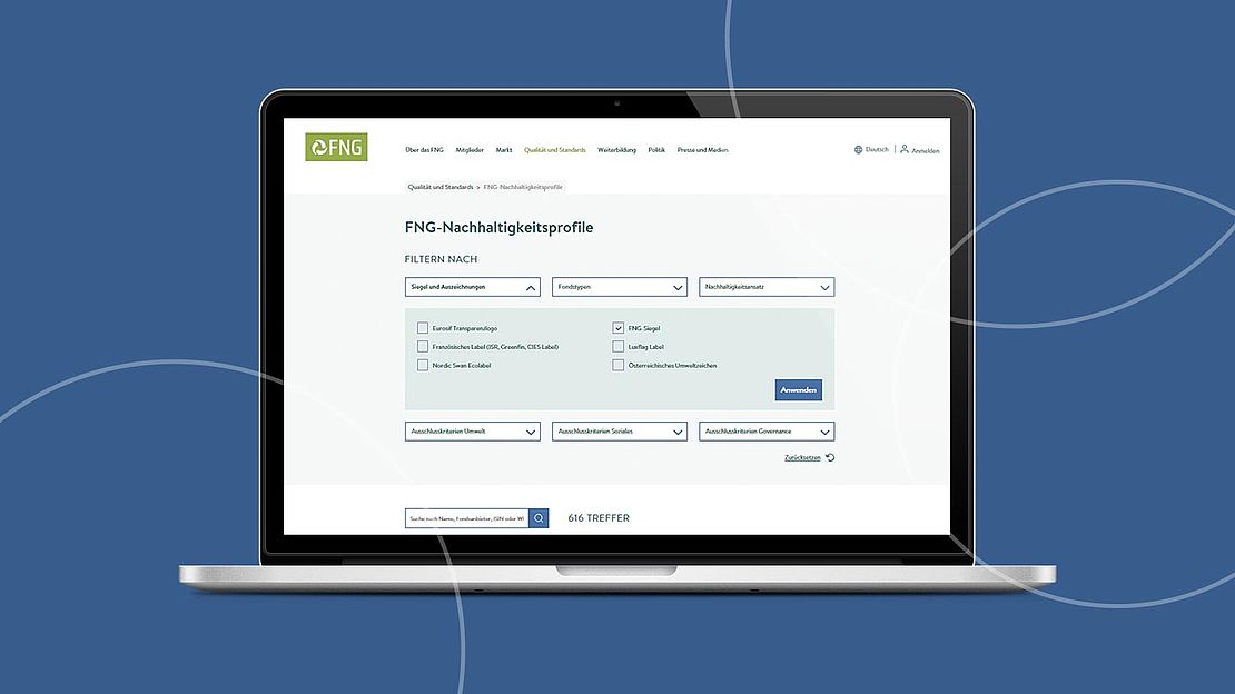 Aufruf der Subseite FNG-Nachhaltigkeitsprofile